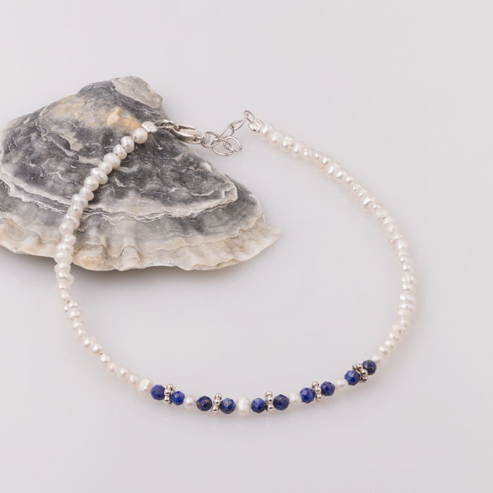 Bratara Eleganta Perle cu Lapis Lazuli - Maia Colt