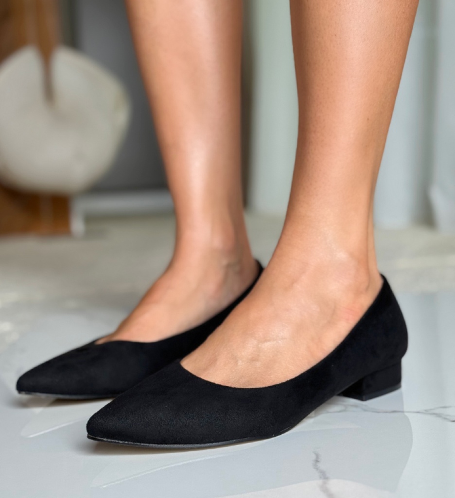 Pantofi Niam Negri cu Toc | Eleganță și Confort - imagine 2