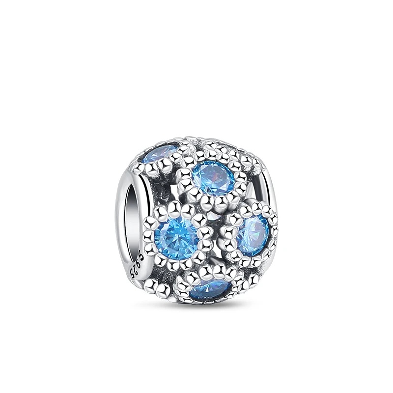 Charm Argint Amanda JW1119 Rotund Placat Rodiu