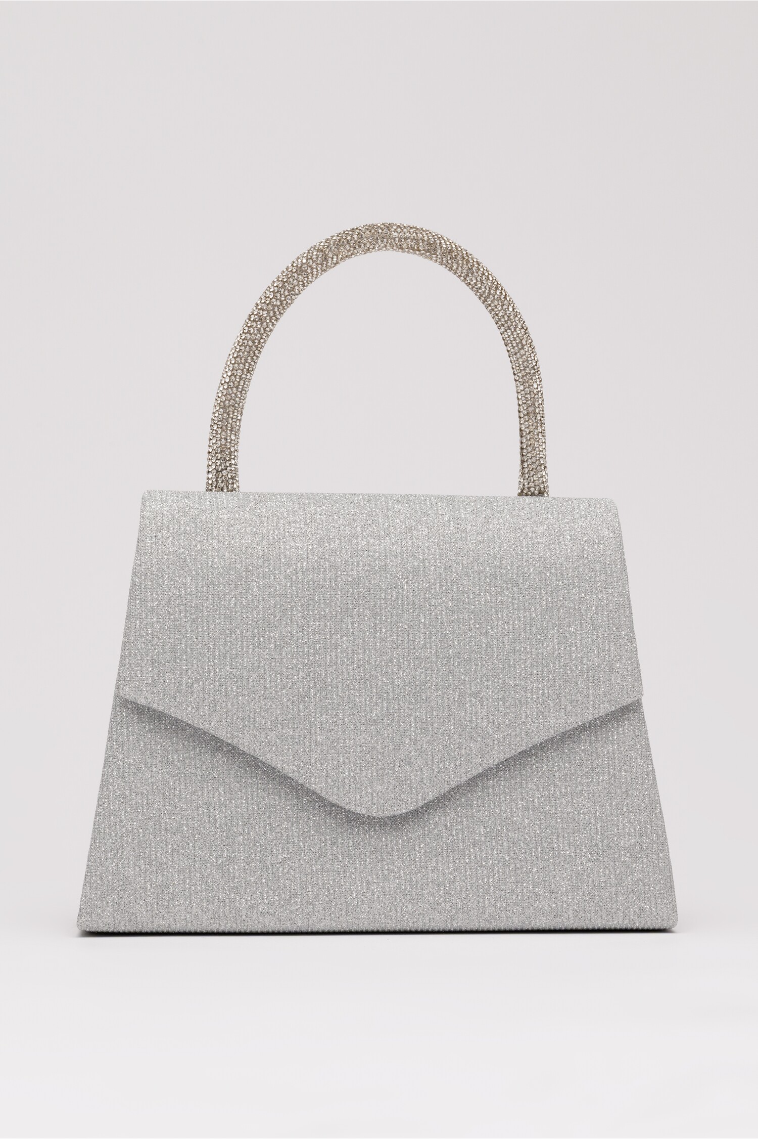 Gentuta Clutch Glitter Argintie | Accesoriu Eveniment