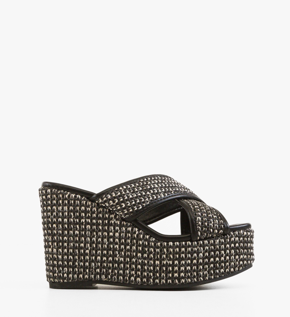 Sandale Platforma Moretti Negre | Stil si Confort - imagine 2