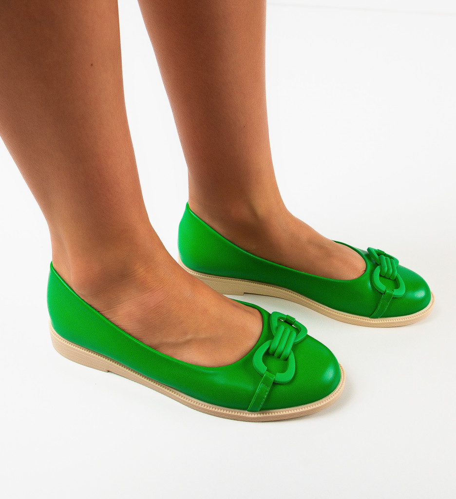 Pantofi Casual Dama Verzi Valce | Confort și Stil - imagine 3