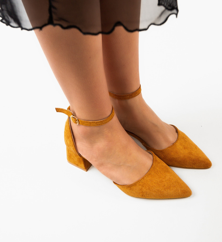Pantofi Elva Camel | Eleganți și Versatili - imagine 4