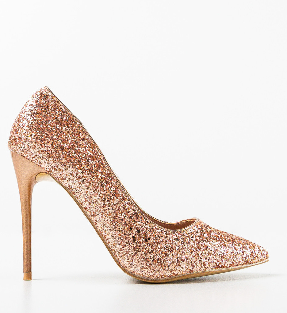 Pantofi cu Toc Samiya Bronze | Eleganță Asigurată - imagine 5