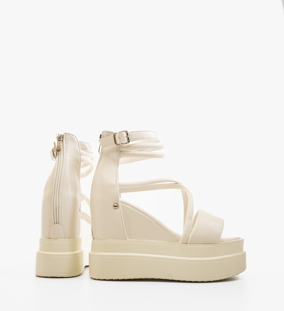 Platforme Dama Shamar Albe - Stil și Eleganță - imagine 2