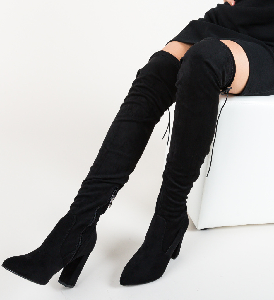 Cizme Dama Vister Negre - Eleganță și Confort - imagine 8