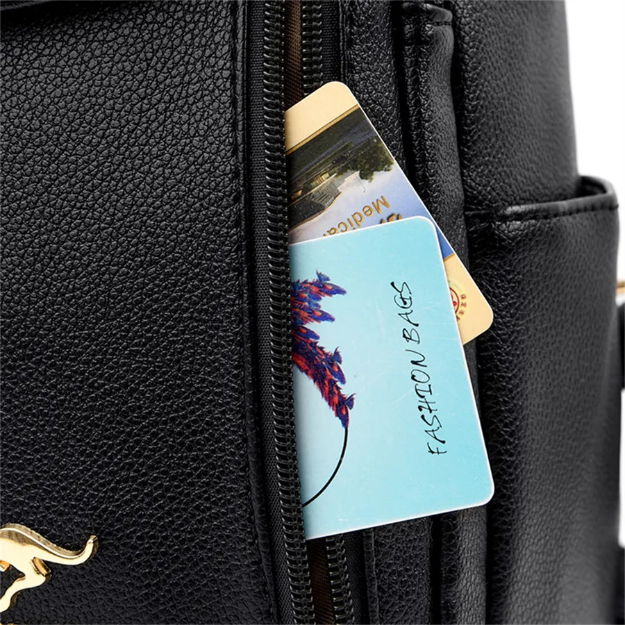 Rucsac Dama Delis Mireille Alb, Piele Ecologica - imagine 5