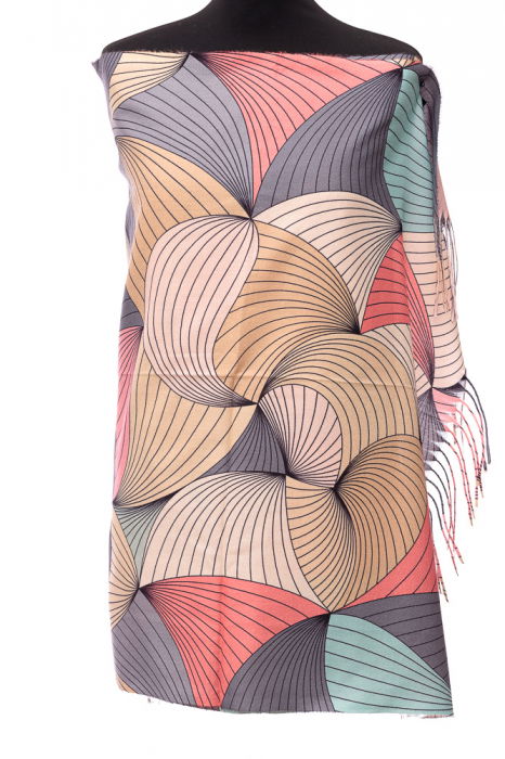Esarfă Casmir Shopika - Design Multicolor Eleganță