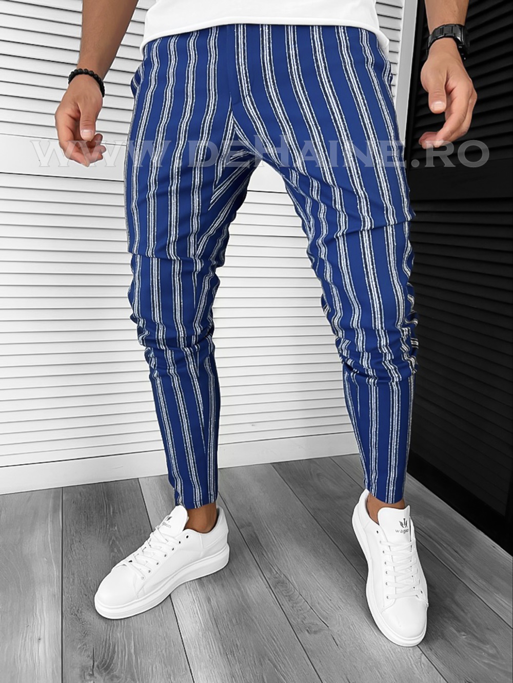 Pantaloni Barbati Bleumarin Regular Fit Casual