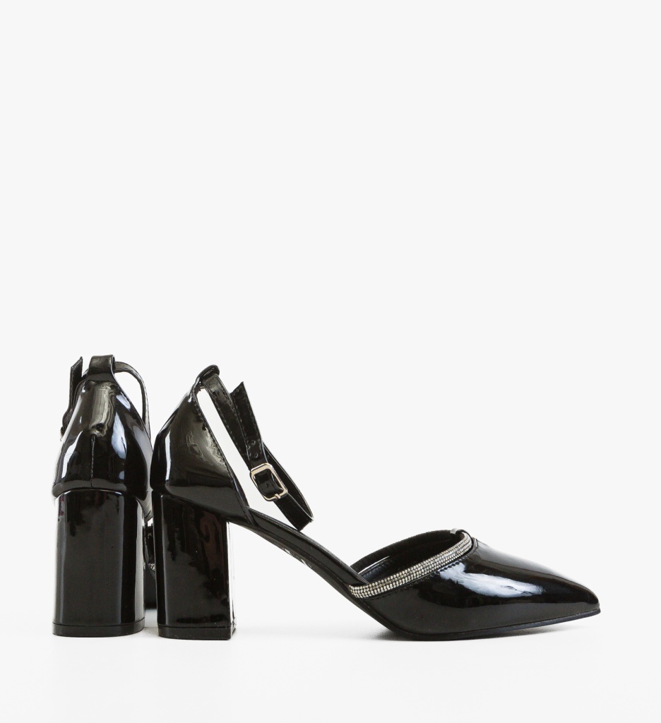 Pantofi dama cu toc Delores Negri | Eleganță și Stil - imagine 3