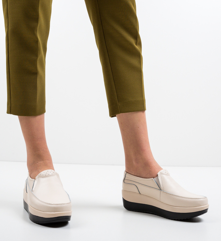 Pantofi Freeman Bej - Confort și Eleganță Casual