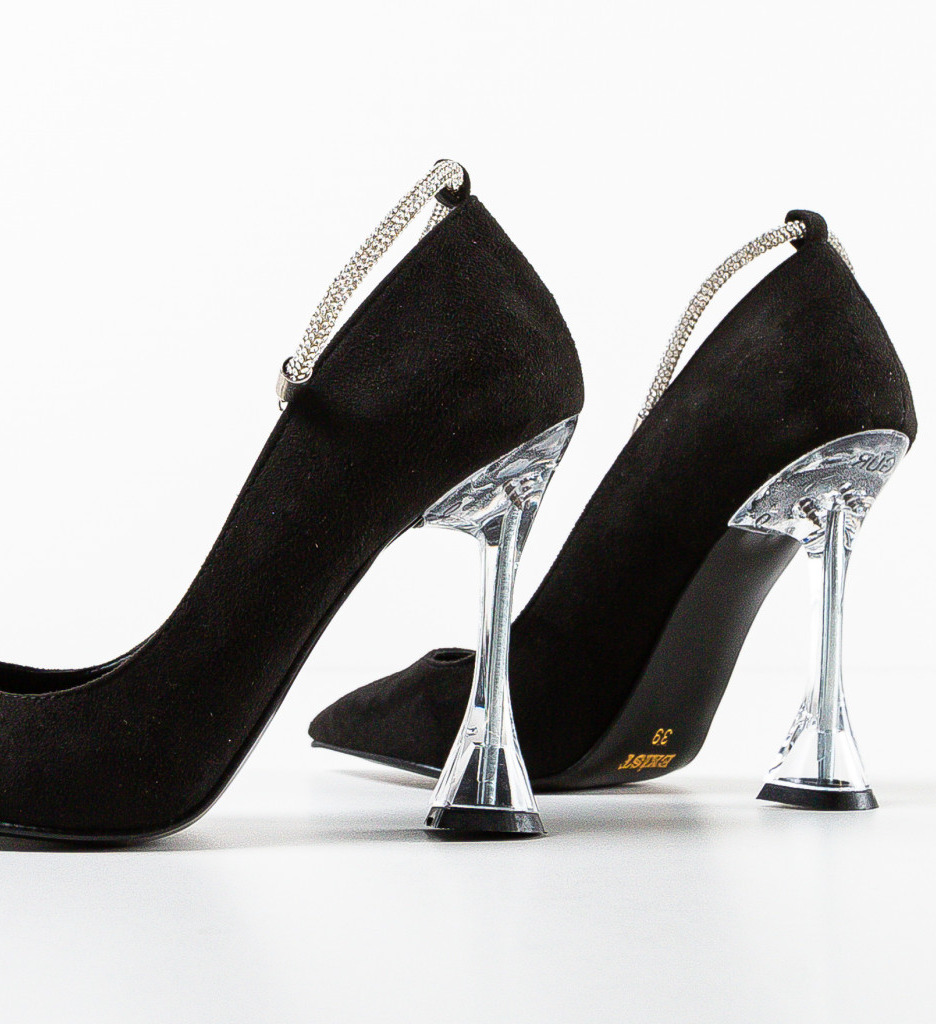 Pantofi Hervac Negri - Eleganță și Stil - imagine 6