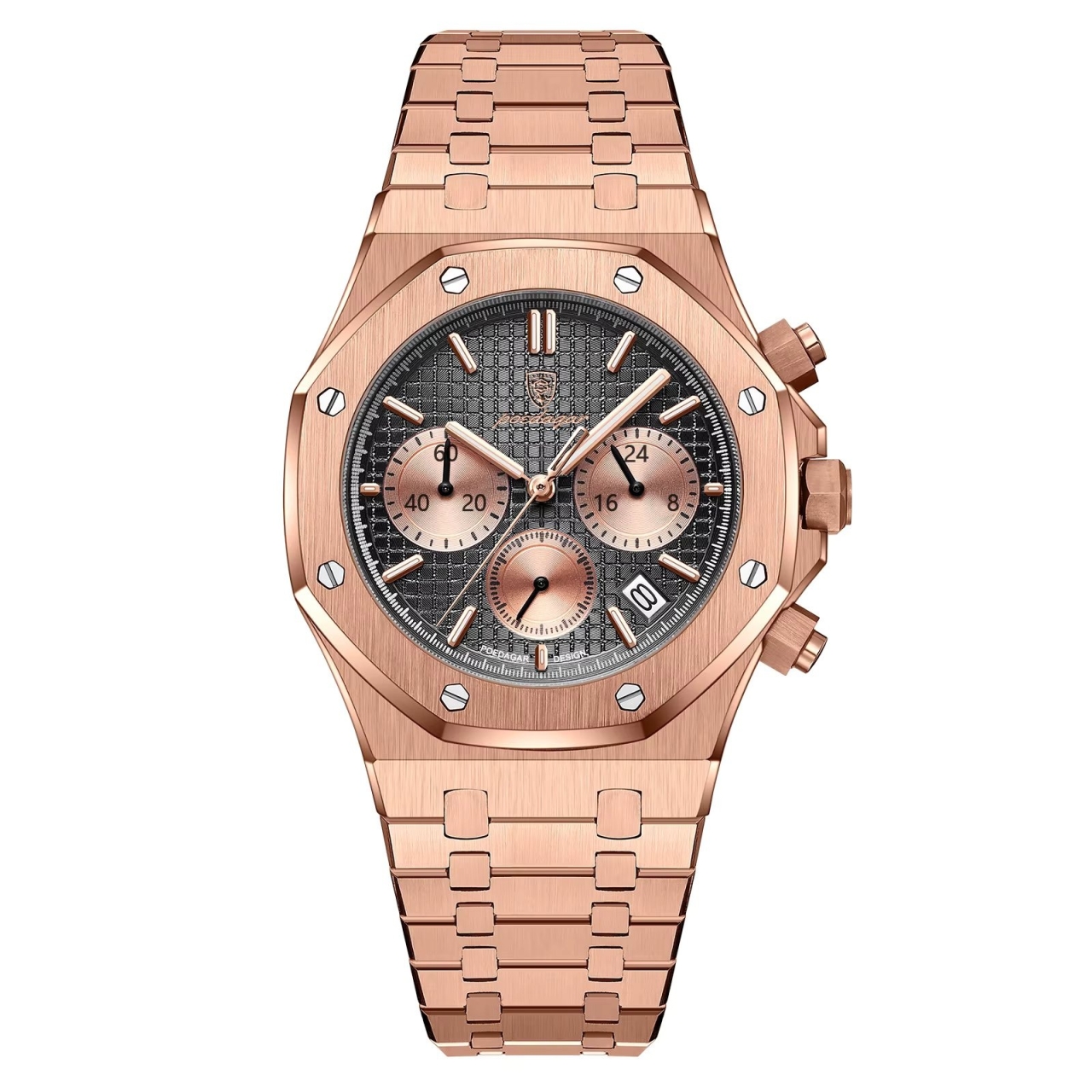 Ceas Poedagar Rose Gold Otel Inoxidabil