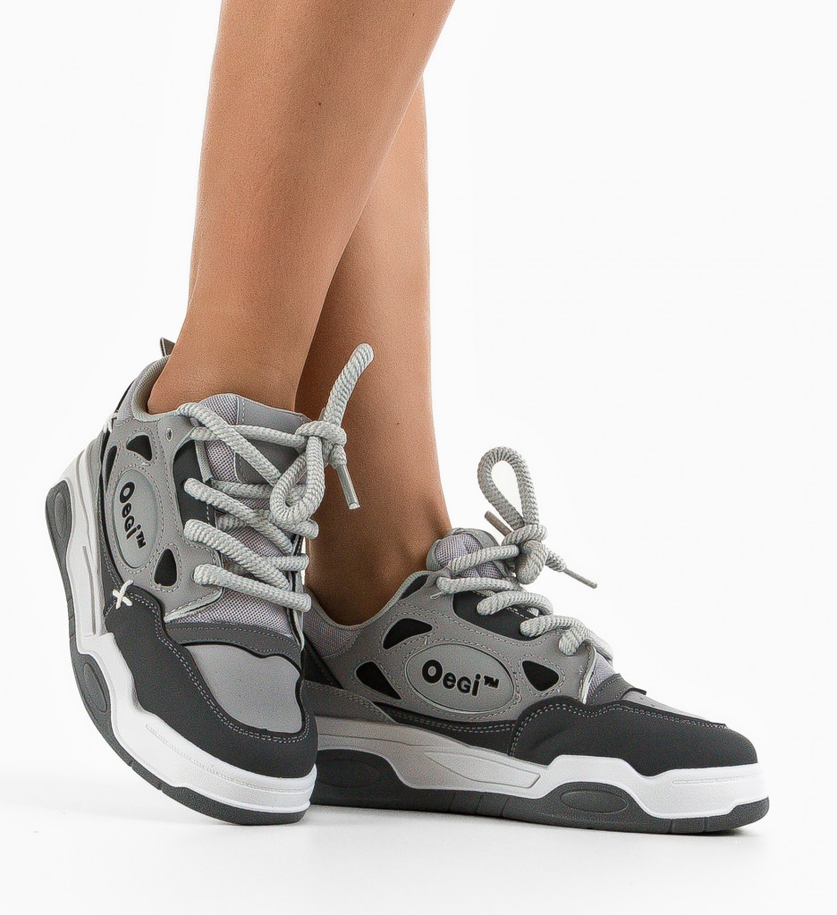 Pantofi Sport Scarl Gri - Confort și Stil - imagine 3