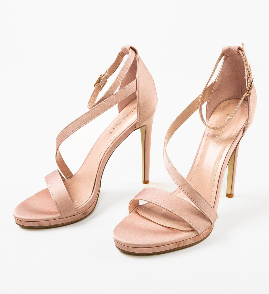 Sandale Toc Lindon Nude - Eleganță și Stil - imagine 5
