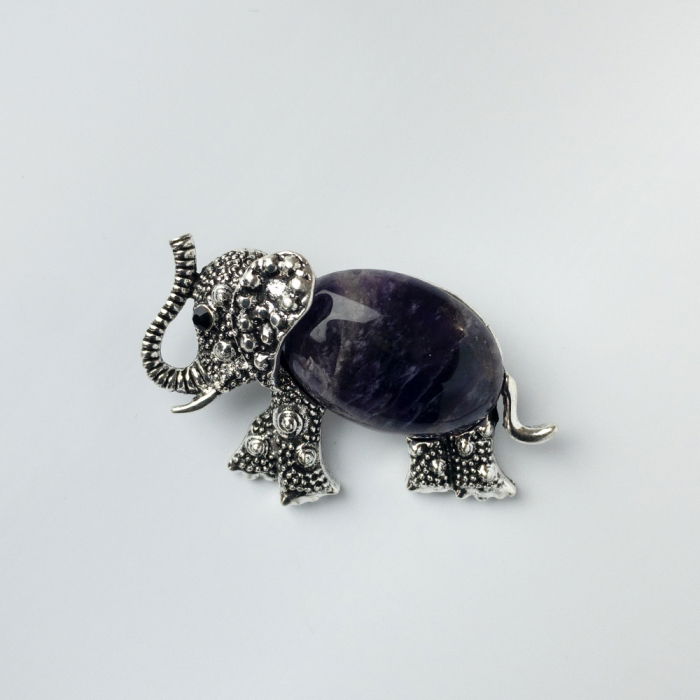 Brosa Elefant Ametist | Shopika