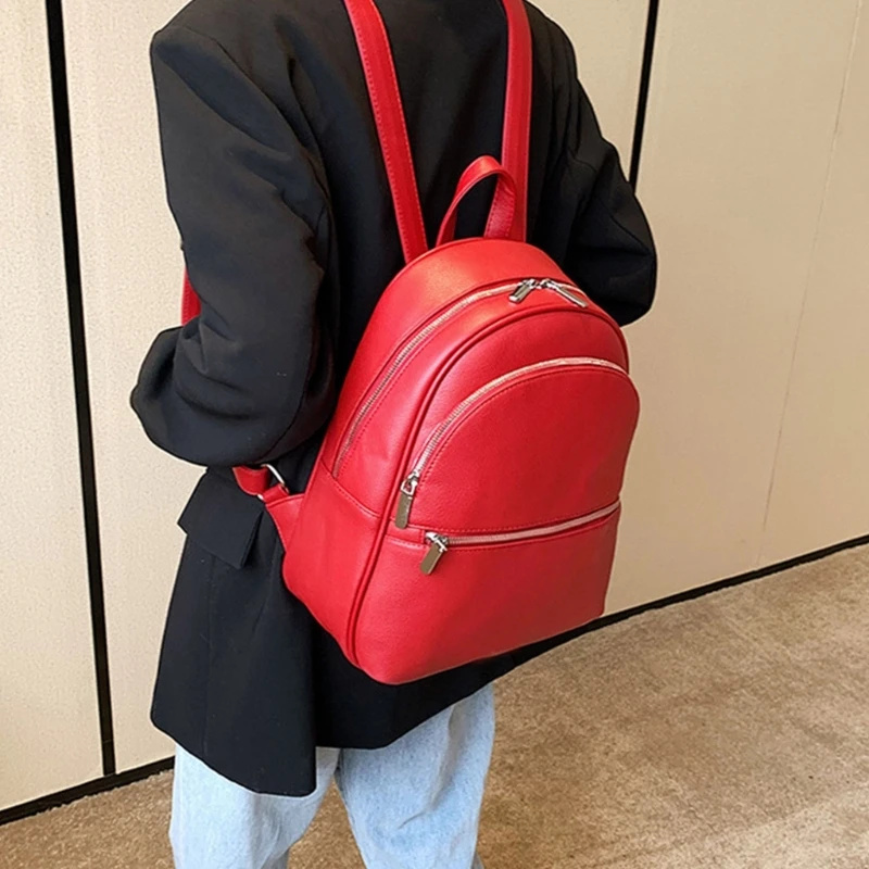 Rucsac Delis Sidra GT3041 Roșu - Elegant și Practic - imagine 2