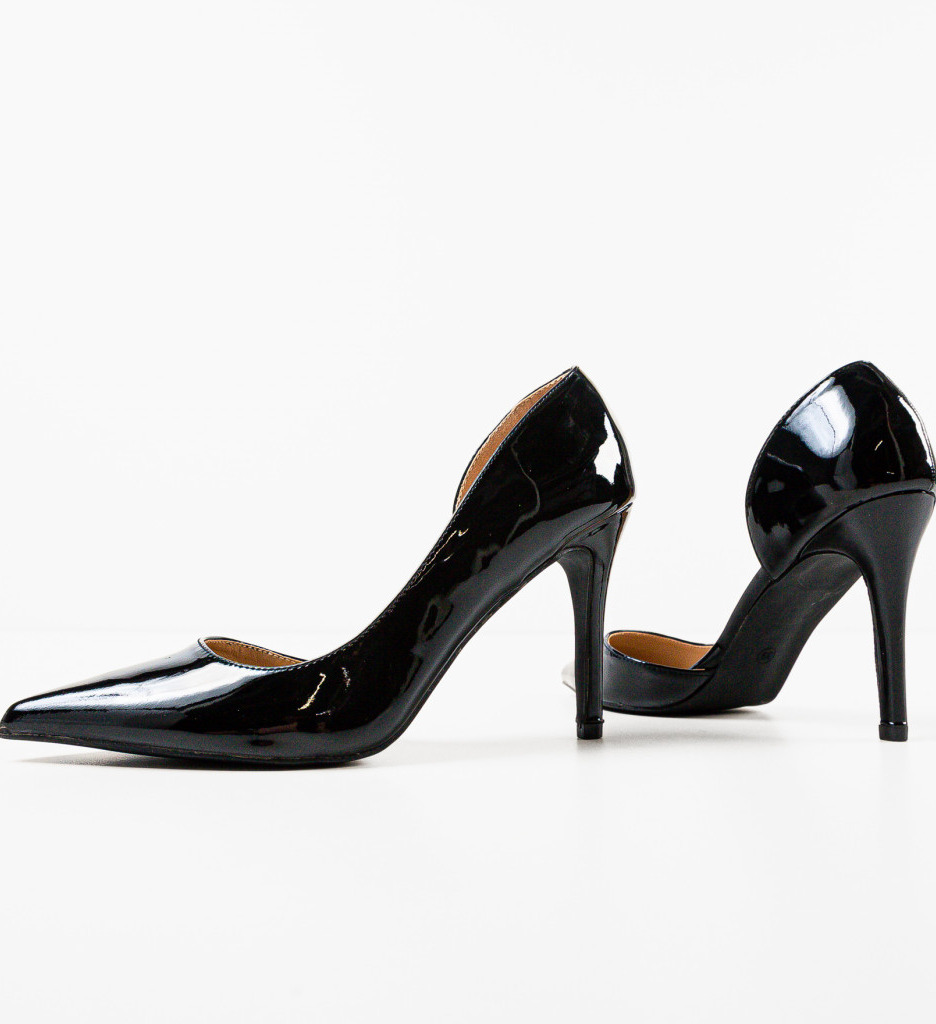 Pantofi cu Toc Zayan Negri - Eleganță și Stil - imagine 7