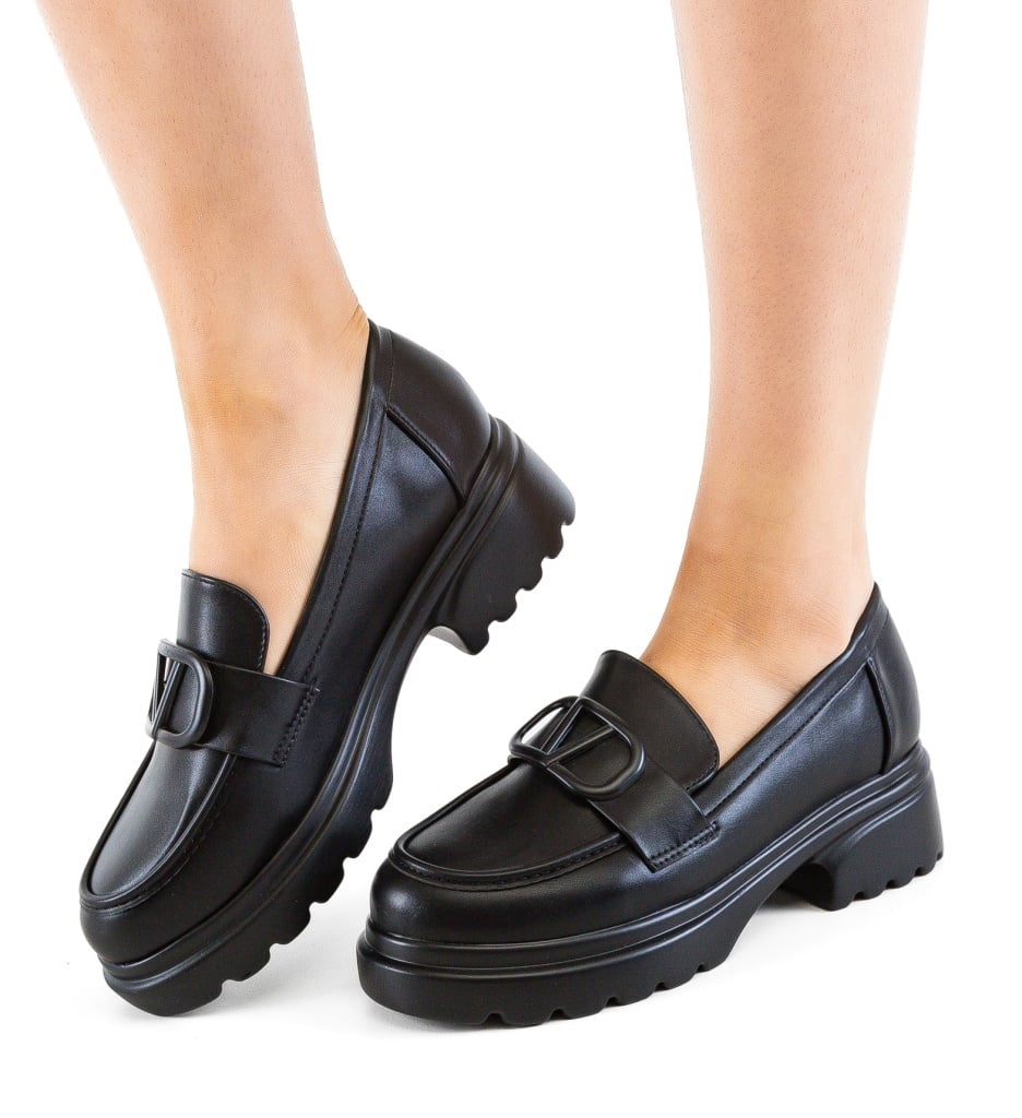 Pantofi Casual Dama Akon Negri Eleganți - imagine 2