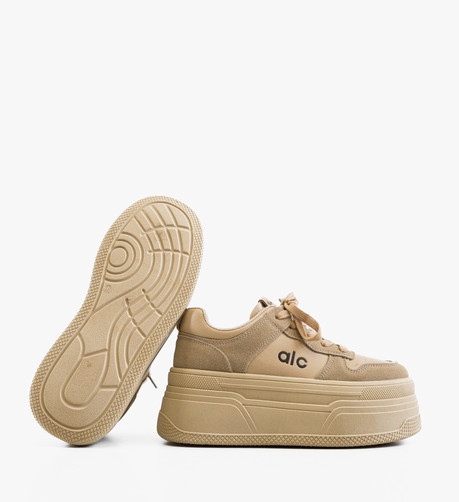 Sneakers Dama Dareva Khaki - Confort Stilat - imagine 4