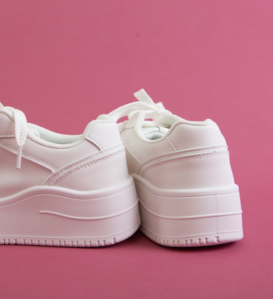 Sneakers Dama Kramy Albi - Confort și Stil - imagine 4