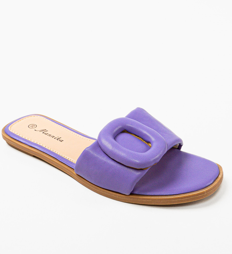 Papuci Dama Palesa Mov - Confort și Eleganță - imagine 5