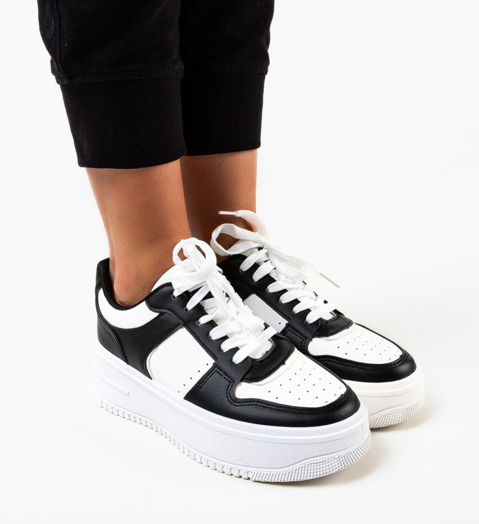 Sneakers Dama Morton Negri - Confort și Stil - imagine 4