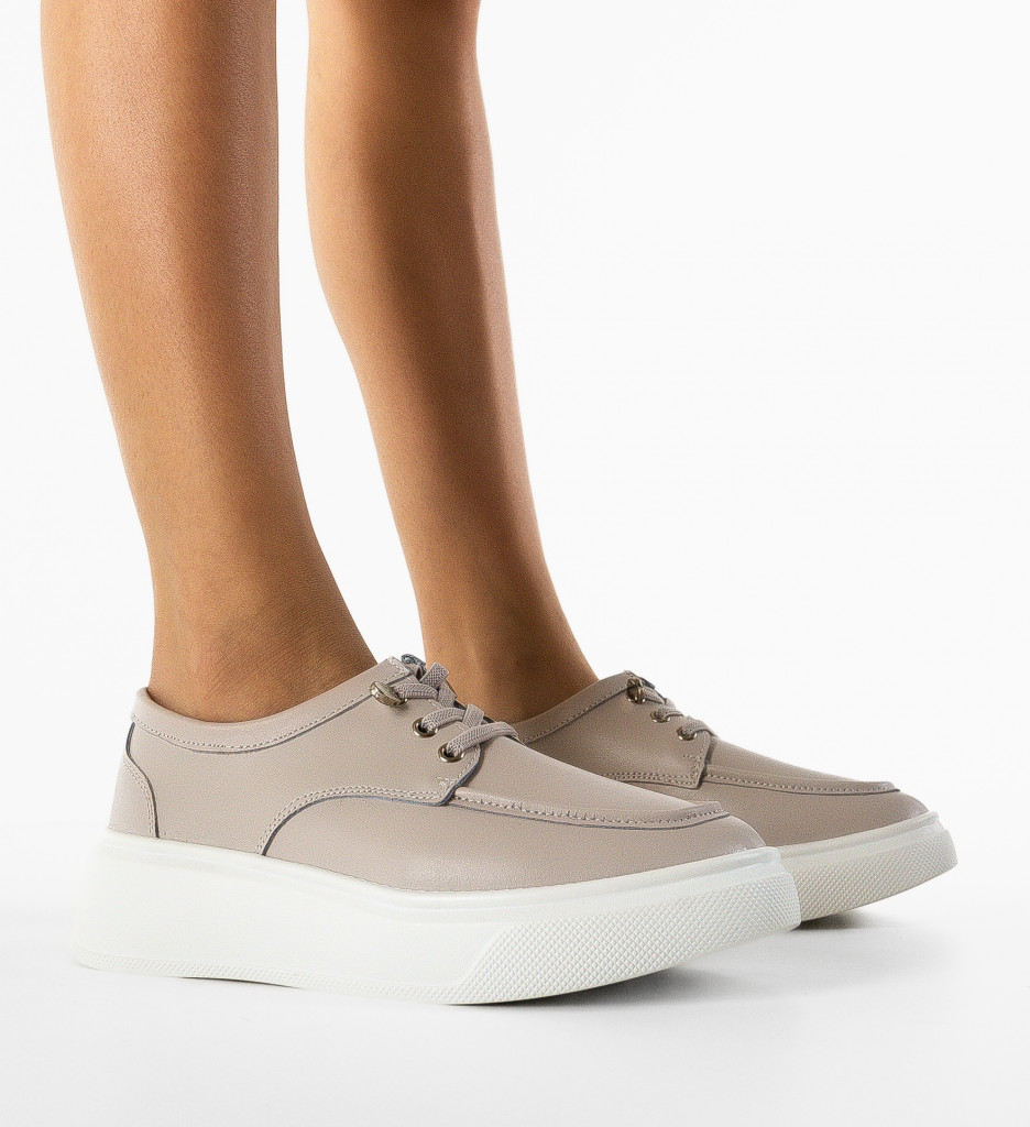 Pantofi Casual Naenia Gri - Confort și Stil Zilnic - imagine 2