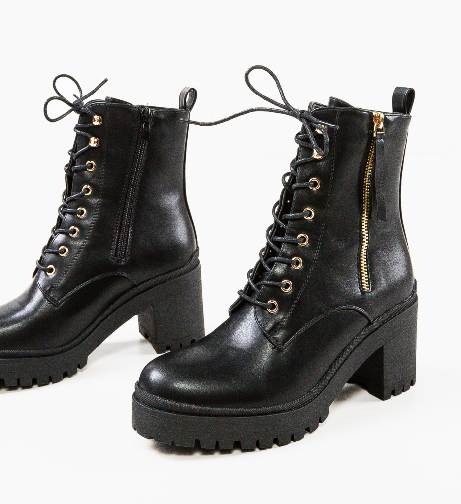Botine Dama Rita Negre - Eleganță și Stil - imagine 5