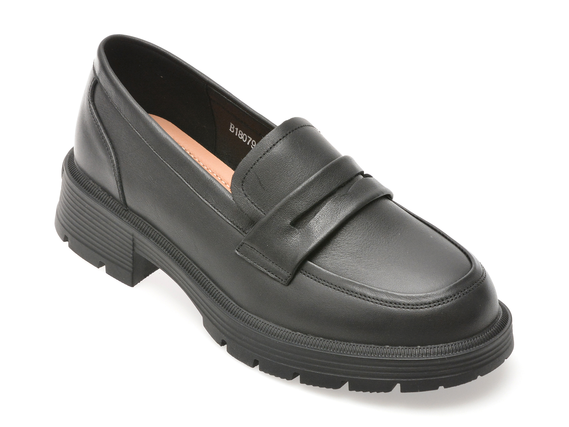 Mocasini Gryxx Negri din Piele Naturală