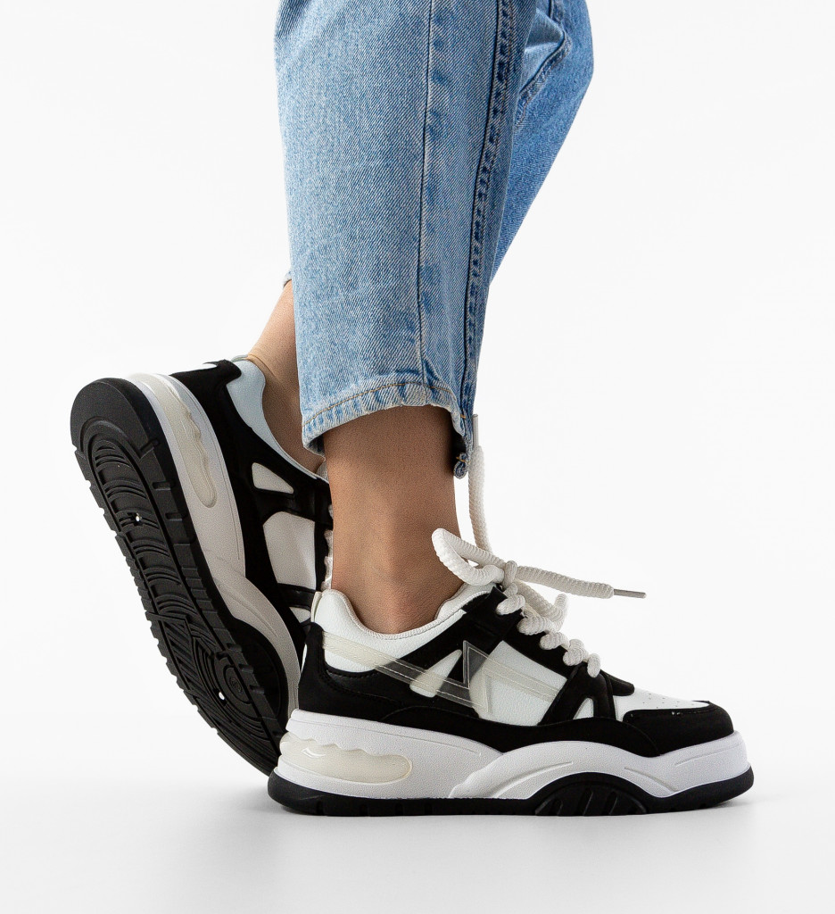 Sneakers Dama Ametist Negri | Confort și Stil - imagine 3