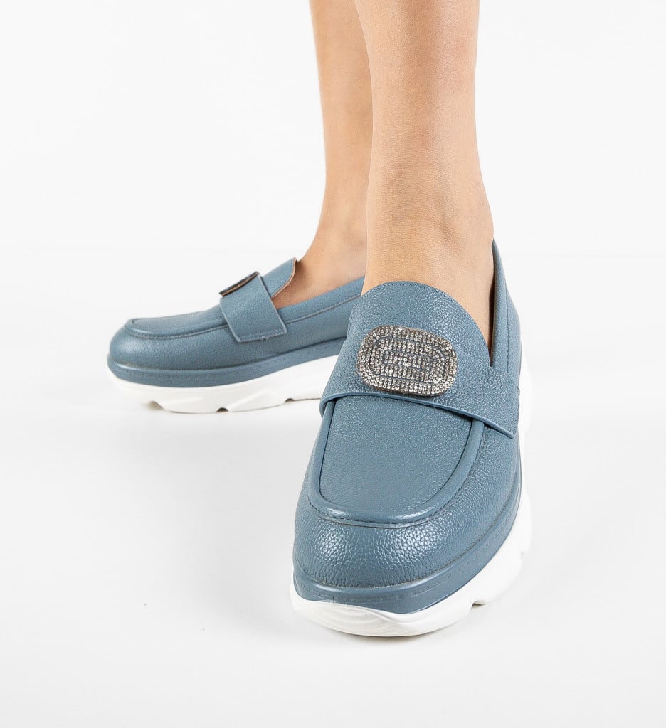 Pantofi Lonaza Albastri Casual - Confort & Stil - imagine 2