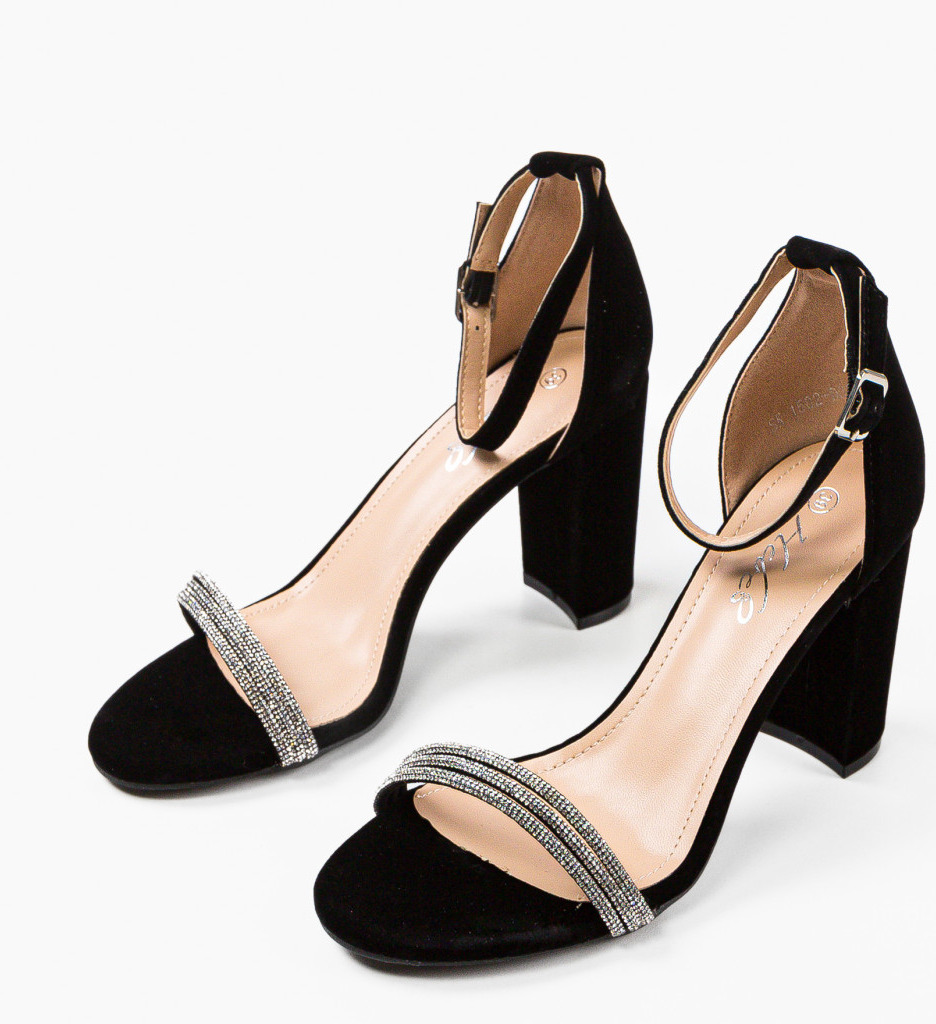 Sandale Amane Negre | Eleganță și Stil - imagine 2