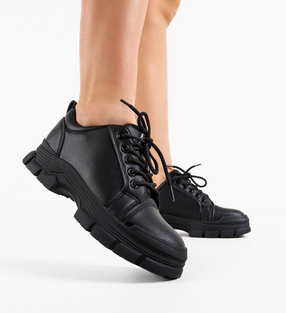 Pantofi Casual Tillie Negri - Confort și Stil - imagine 4