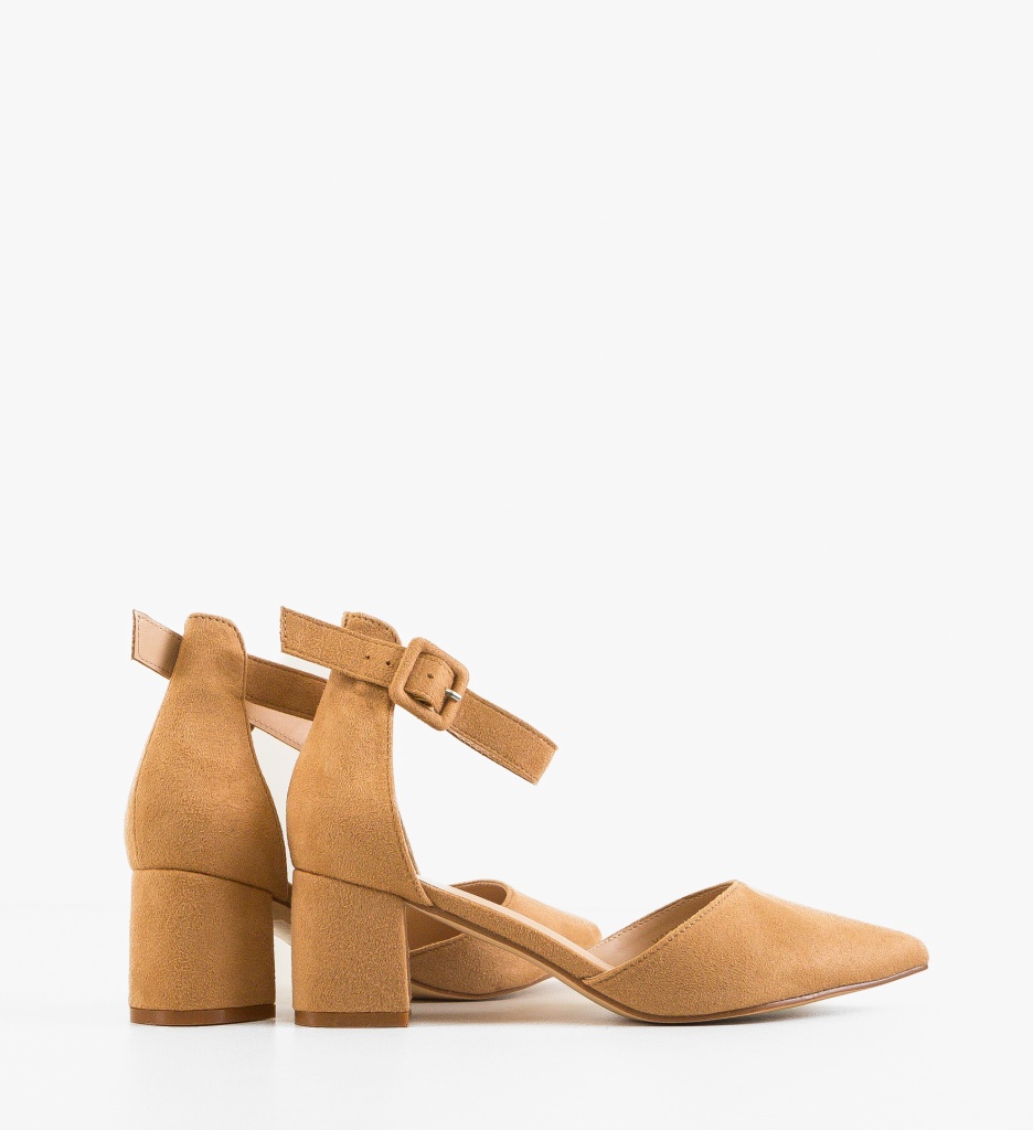 Pantofi cu Toc Cain Camel | Eleganță Maximă - imagine 3