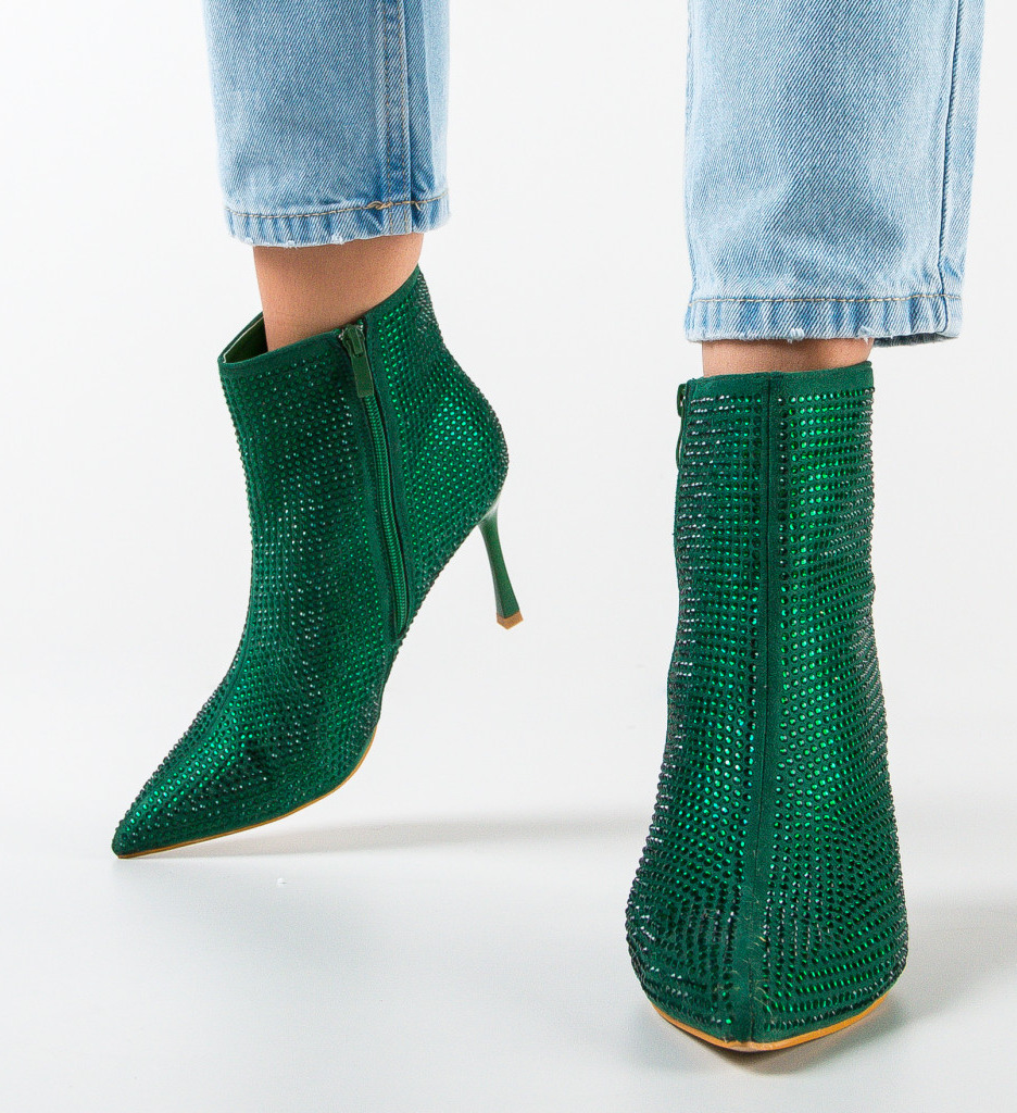Botine Dama Zayne Verzi - Eleganță și Stil - imagine 5