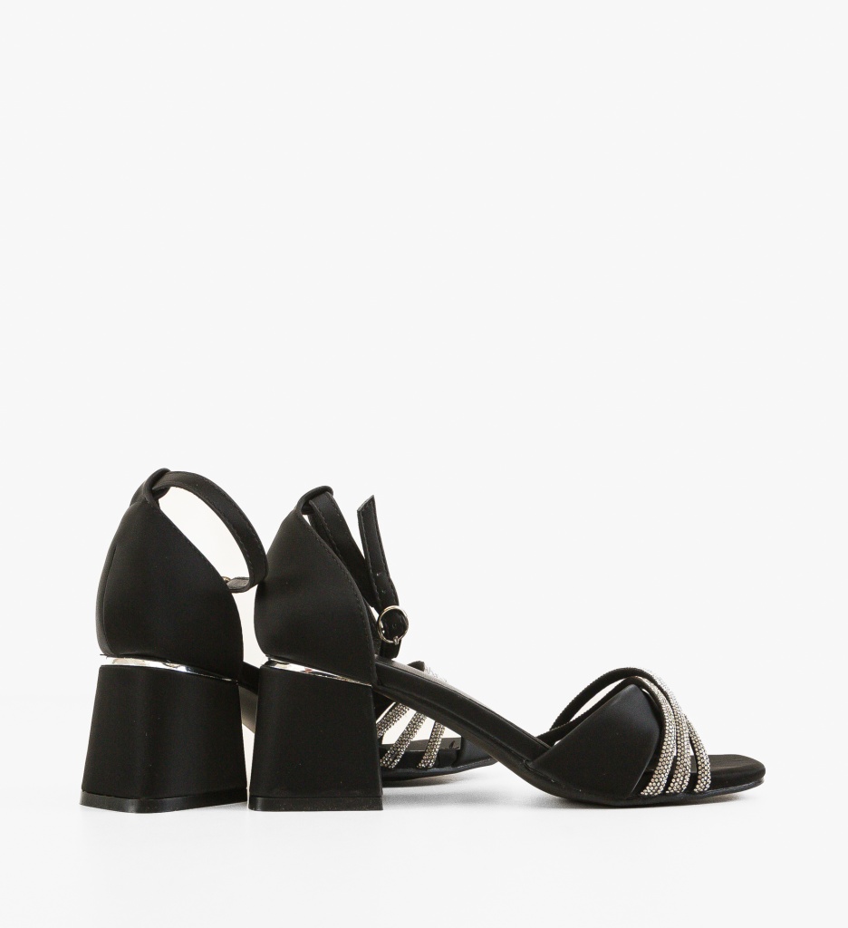 Sandale Toc Pakka Negre - Eleganță și Stil - imagine 2