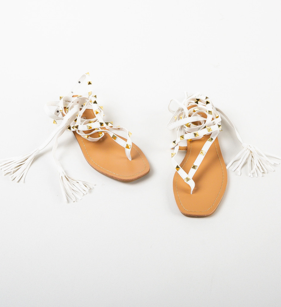 Sandale Dama Albe Elegante - Confort & Stil - imagine 5