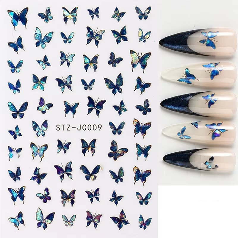 Abtibilduri Unghii Marquise Albastru - Nail Art Instant