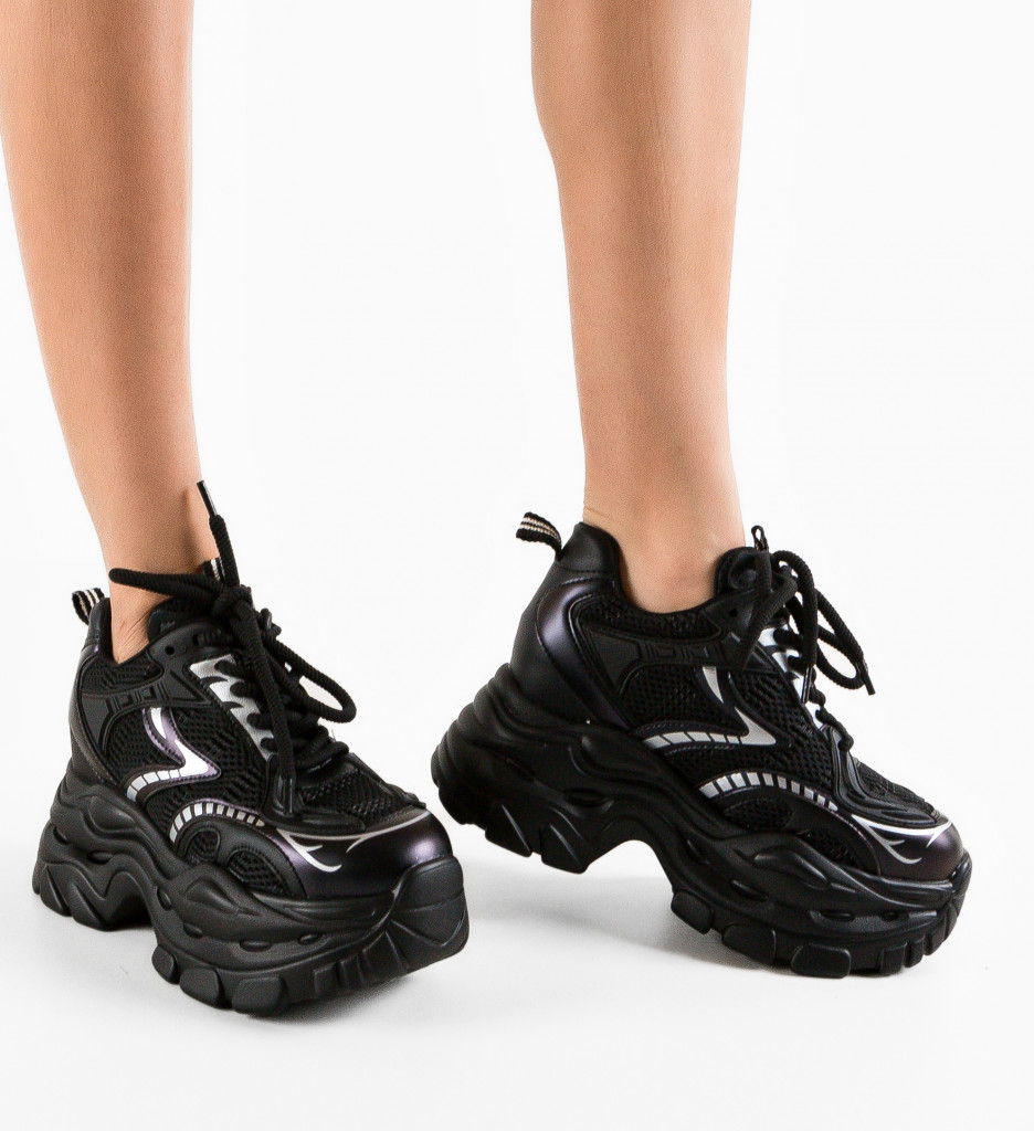 Sneakers Nytar Negri - Confort și Stil Sport - imagine 2