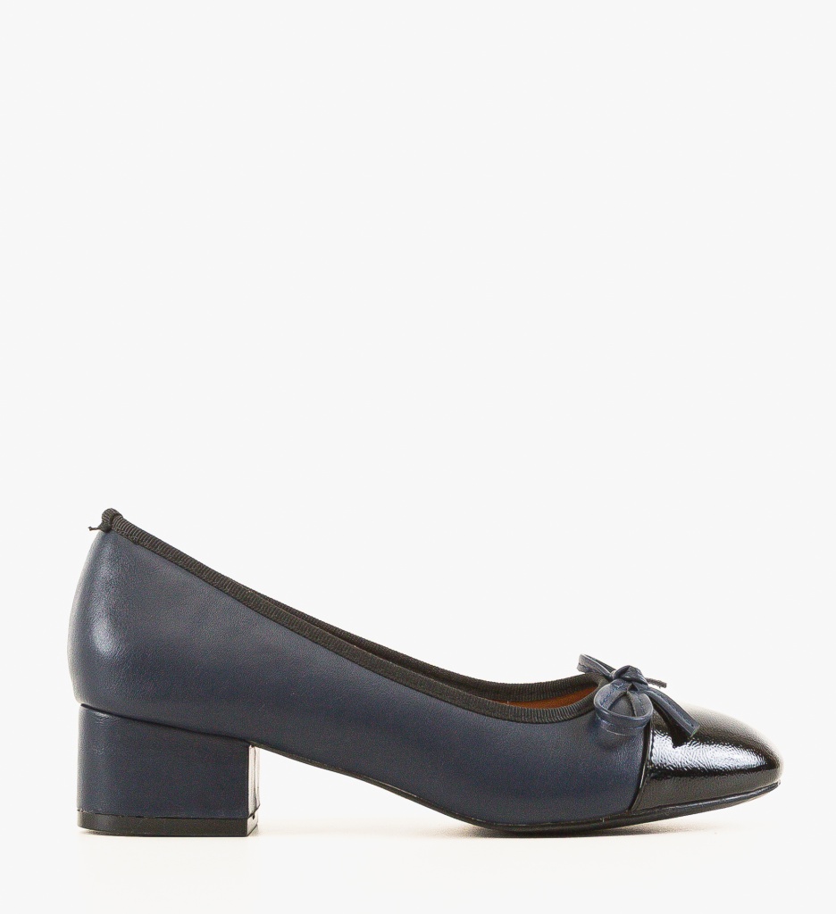 Pantofi Dama Onar Bleumarin cu Toc - Stil și Eleganță - imagine 4