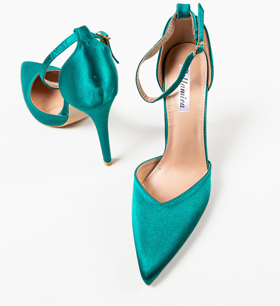 Pantofi Dama Lekan Verzi - Eleganță și Stil Unic - imagine 5