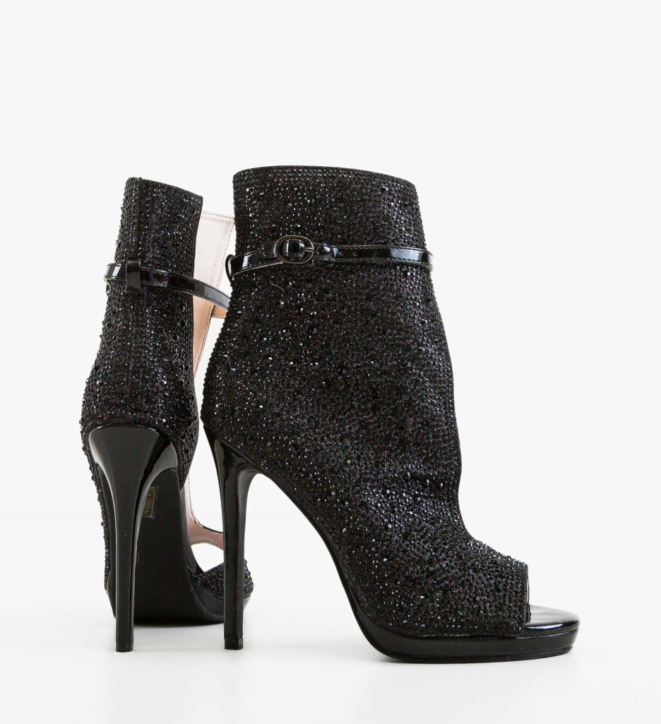 Sandale Dama Oranjerie Negre Elegante - imagine 3