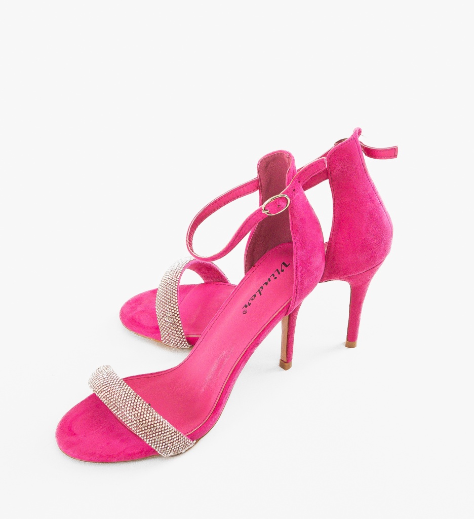 Sandale cu Toc Riya Fuchsia | Eleganță și Stil - imagine 5
