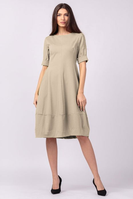 Rochie Lalea Shopika | Vâscoză Elastică, Bej
