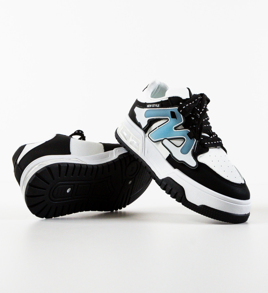 Sneakers Niustile Negri | Stil și Confort Urban - imagine 6