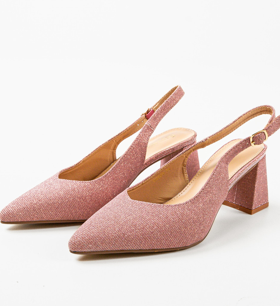 Pantofi Toc Roz Terminak Eleganți - imagine 7