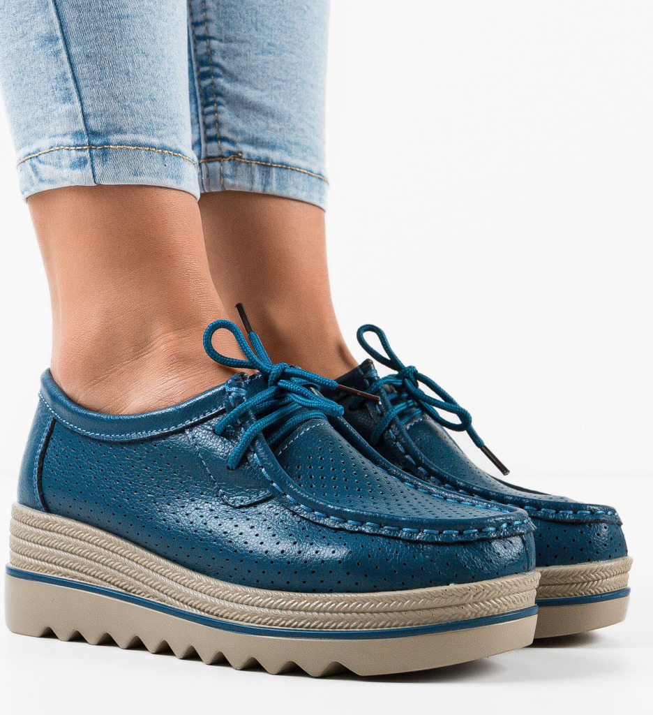 Pantofi Torinoz Albastri | Stil & Confort Zilnic - imagine 5