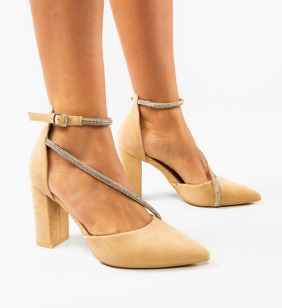 Pantofi Dama Bej Maazauq | Eleganță și Confort - imagine 2