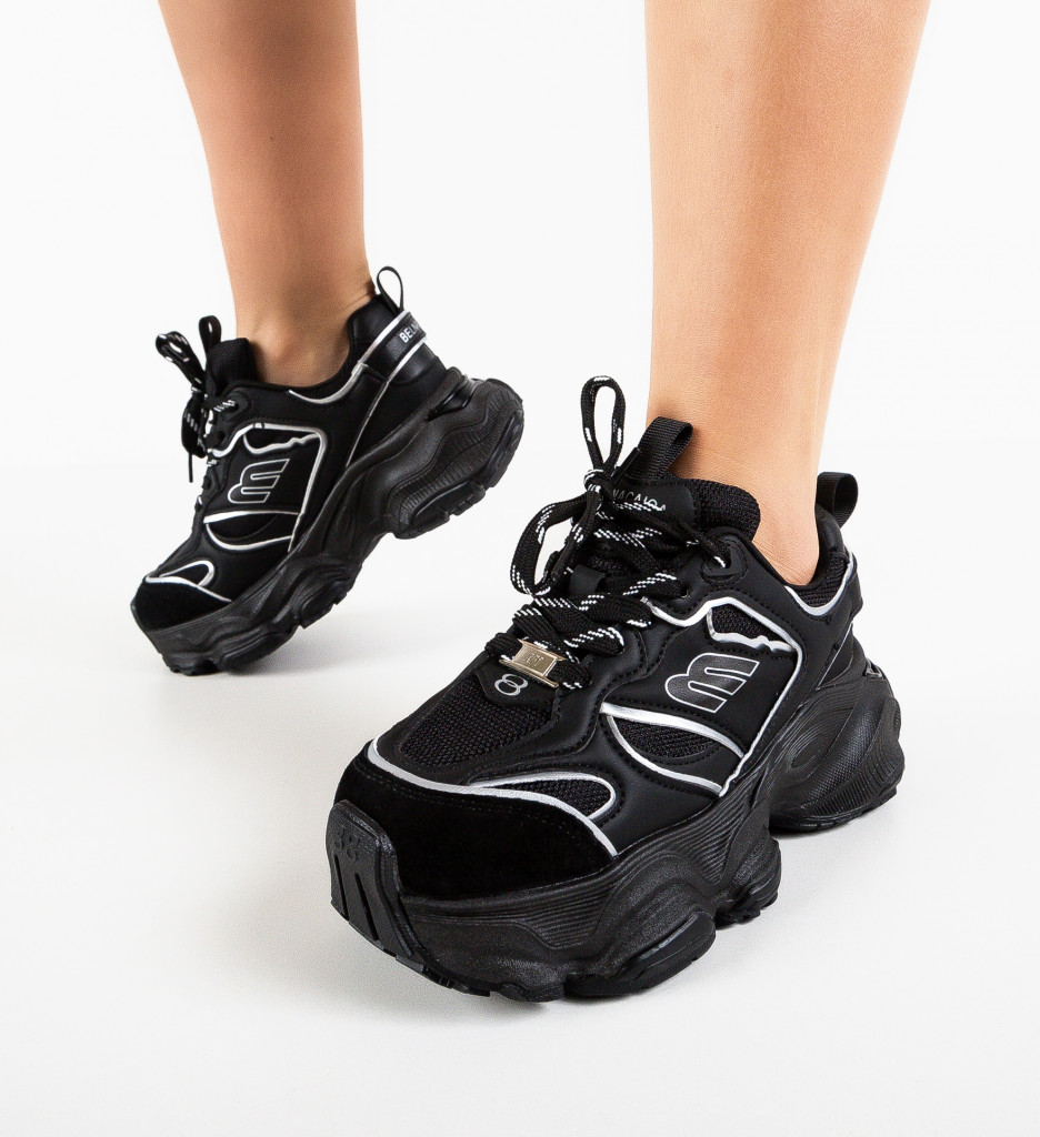 Sneakers Dama Galata Negri - Confort Urban